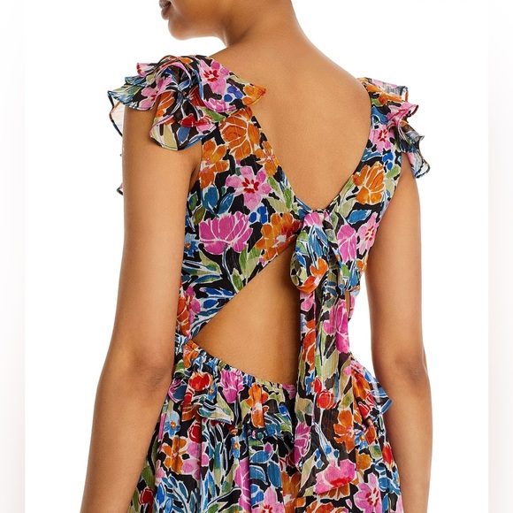 AQUA Floral Maxi Dress - Picture 4 of 6